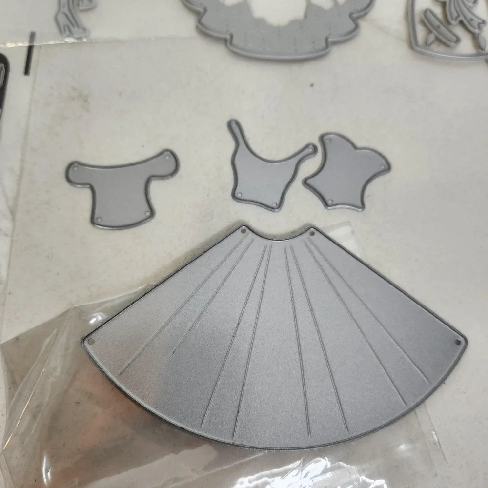 Fashion Girl Dress Metal Cutting Dies Lot Skirts Tops Outfit Scrapbook Craft